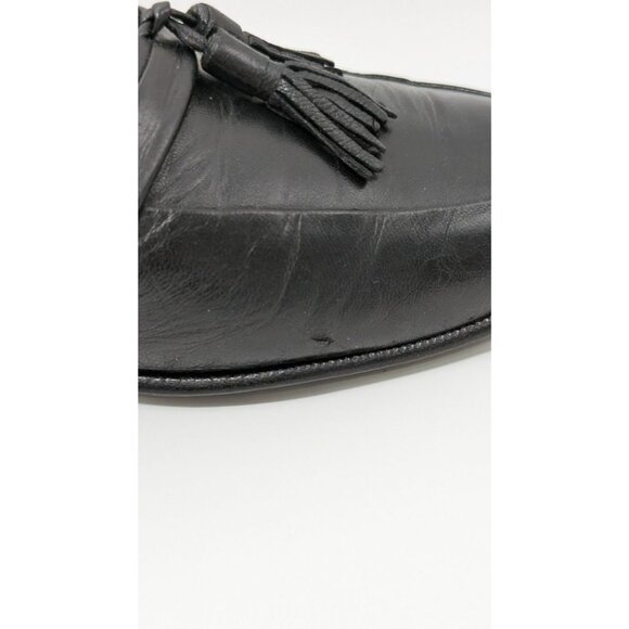 Bally Black Leather Tassel Fringe Loafer - Picture 7 of 9
